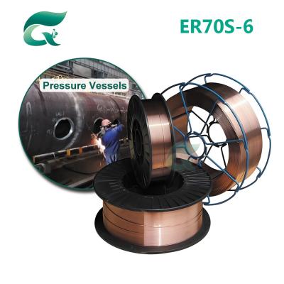 China 15KG MIG Welding Wire 1.0mm Copper Coating ER70S-6 Customized Diameter for Steel Co2 Alloy Metal Carbon Steel for sale