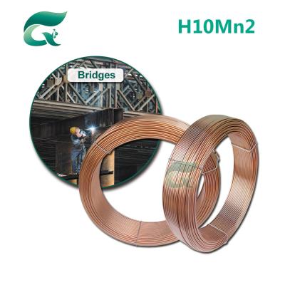 China AWS EH14 / H10Mn2 Customized Diameter Submerged Arc Welding Wire Made of Low Carbon Steel for sale