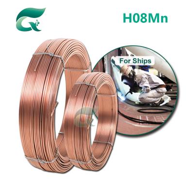 China H08Mn Submerge Arc Welding Wire AWS EM12 With Copper Coated Submerged Arc Wire for sale