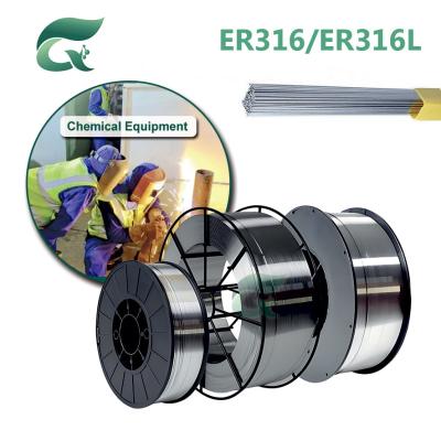 China 1.6mm Stainless Steel Welding Wire AWS ER316 For Shipbuilding Ss Mig Wire for sale