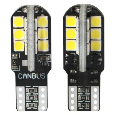 China Car Interior Led License Plate Light Bulb T10 W5W Led Bulb 194 168 24SMD 3030 Chips Canbus Error Free Led Clearance Parking Light Interior Wedge Bulb Lamp Auto Car for sale