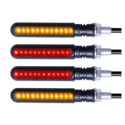 China Motorcycle Turning Indicator Light Sequential Tail Flashing Light Flashing Water Flow Flashing Light Motorbike LED Lamp Flashing Running Light Blinker for sale