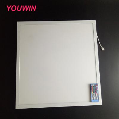 China Modern 18w 24w 36w Rectangle Red Color Square Blue Green Frameless Lamp RGB Led Panel Light With 18w for sale