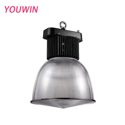 China Indoor CE Listed Commercial LED UFO Bay Light 150W 21000lm UFO Shop Lights Reflector IP65 5000K Daylight For Outdoor Damp Location for sale