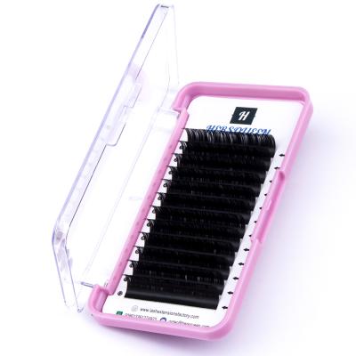 China Volume Fans Easily 0.05 Fluffy Easy Fans Volume Lash Extension Trays Bulk Best False Eyelashes Wholesale Fast Fanning Dual Layer Deep Lash OEM for sale