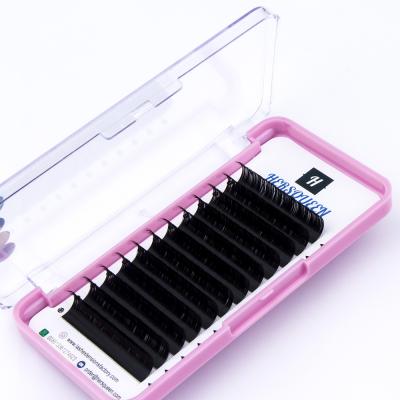 China HERSQUEEN Eyelash Extensions 6mm Length Cashmere Russian Single Silky Soft Lash Trays Natural Long 0.10 Volume Supplies Wholesale Supplies for sale