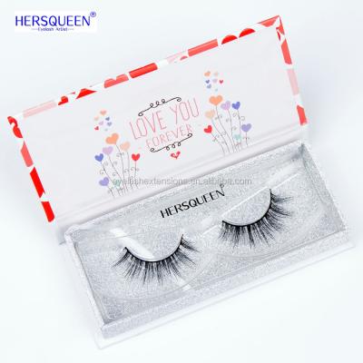 China Super Flexible Full Fashion Medium Mink Eyelashes Natural Looking Reusable Lashes Custom Packaging False Mink Lashes 3D for sale