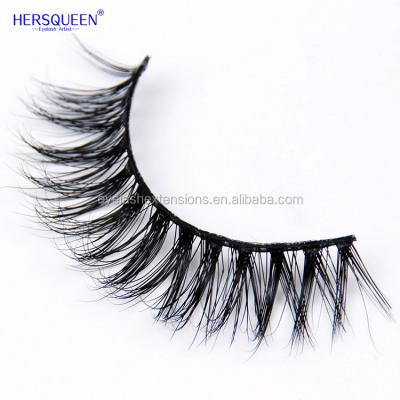 China Strip Clear False Lashes 3D Mink Eyelashes Fake False Lashes With Logo Custom Eyelashes Natural Looking Medium Length for sale