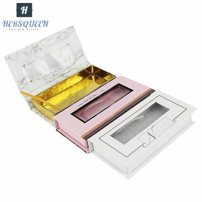 China False Eyelash Case Crisscross Lash Holder Box Private Label Custom Eyelash Packaging for sale