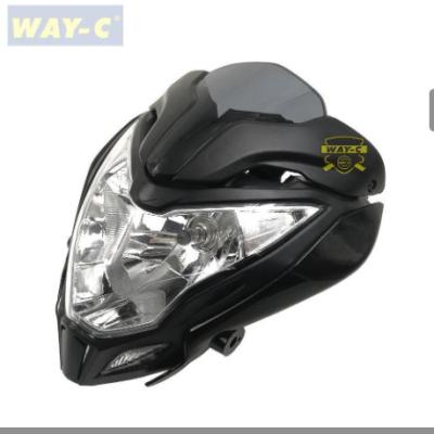 China JL401012 Faros de motocicleta de hierro, ensamblaje de faros LED para PULSAL NS 200 en venta