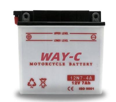 China Plumbum Motorcylcle Battery Acid Moto Bike Battery Charger 12N7-4A for sale