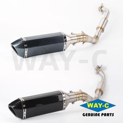 China Universal Motorcycle Exhaust Pipe Carbonfiber Motorcycle Muffler Te koop