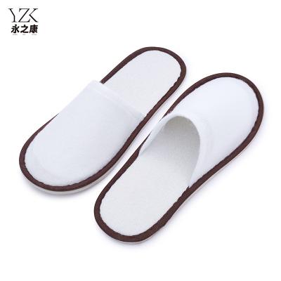 China Exquisite Disposable Hotel Amenities Factory high quality custom hotel bedroom travel disposable women men nap cloth hotel slippers for spa for sale