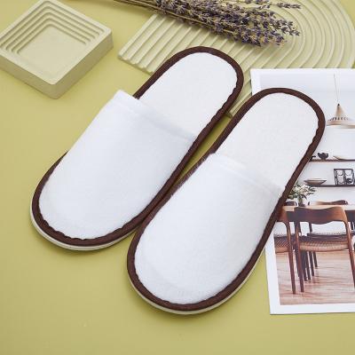 China Exquisite Disposable Hotel Amenities Cheap Hotel Slippers Travel Spa Eco Friendly Disposable Slippers For Homestay Hotels for sale