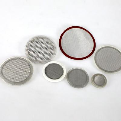 China Plain customized 304 stainless steel ss316 wire mesh round filter disc metal mesh screen filter disc ss weave filter disc for sale