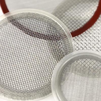 China Plain ss304 ss316 customized 40 50 100 micron stainless steel wire mesh metal woven screen filter discs for sale