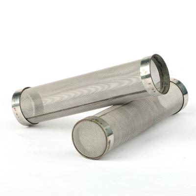 China Intelligence Customized Metal Perforated Cylinder Filter Water Cartridge Oil Filter Stainless Steel Cylindrical Liquid Filter Tube for sale