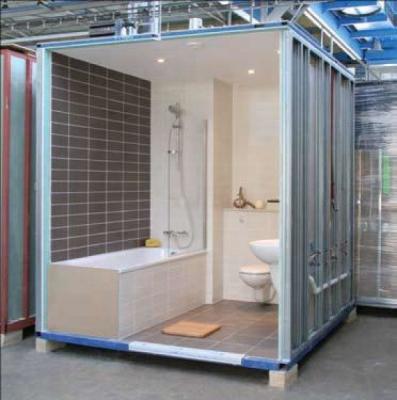 China Modern all in toilet unit pods in bathroom shower prefabricated pods bathroom shower toilet unit pods for hotel for sale