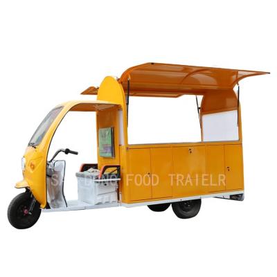 China SDL-200 Popular Electric Tricycle Food Cart Vending Mobile Food Vans With Wheels for sale