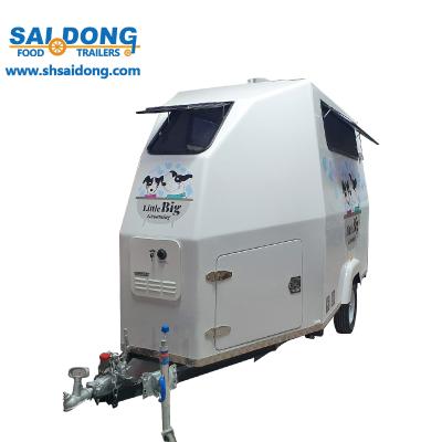 China Sustainable Home Useable Pet Products Mobile Dog Grooming Trailer For Washing for sale