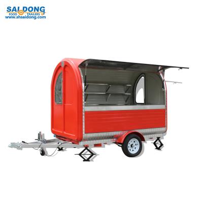 China Commercial catering electric mobile snack vending food cart / pizza vending van for sale (manufacturer) for sale