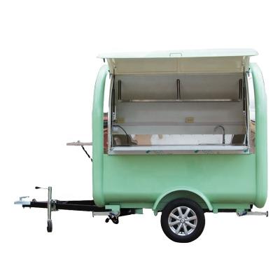 China Portable New Moving Chips Snacks Fast Food Cart For European for sale