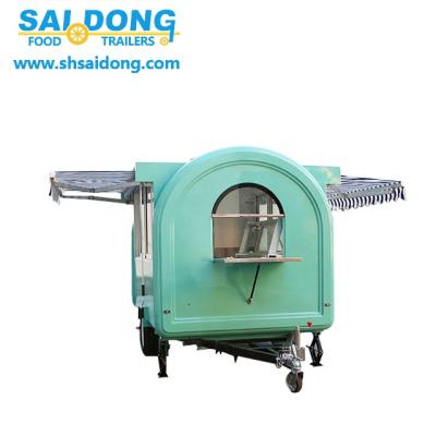 China Best Design Commercial BBQ Food Cart Application Mobile Catering Snacks Van for sale