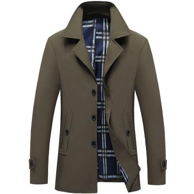 China To keep warm 2021 men's long sleeve trench coat jacket, suitable for men's fashion winter casual men's coat for sale