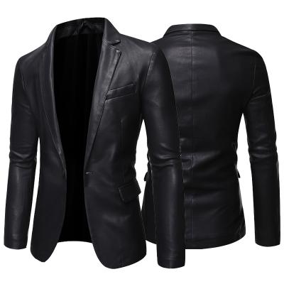 China Custom Made Leather Jackets Men's PU Biker Motorcycle Men's Leather Jacket Mens Leather Jackets For Men for sale