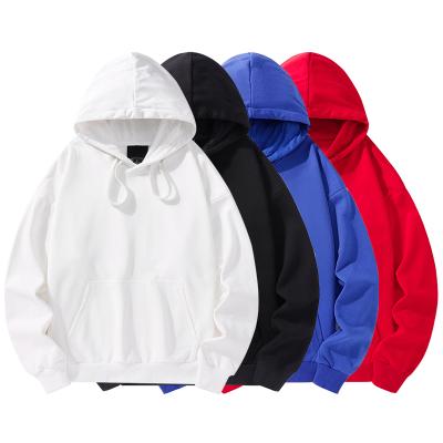 China New Designed Fashion Autumn/Winter Oversized T Shirt Plain Knitwear White Breathable Long Sleeve Men's Unisex Hooded T-shirt for sale