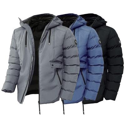 China Quilted Padded Padded Winter Warm Men's Padded Jacket Nylon Coat Bubble Custom Contrast Mens Coats Jacket for sale