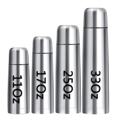 China PORTABLE 11Oz 17Oz 25Oz 33Oz double wall stainless steel bullet thermos water bottle factory direct sale popularity hot selling products for sale