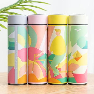 China Sustainable Durable Using Temperature Led Double Wall Stainless Steel Water Bottle Children's Smart Bottle Display Cup for sale