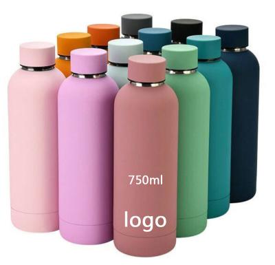 China Stainless Steel 25ozl Milk Bottle Double Wall Flaskoz Milk Carton Viable Cold Insulated Water Bottles With Custom Logo for sale