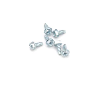 China Pan High Strength Carbon Zinc Small Base Hex Joint Head Self Tapping Screws For Aluminum for sale