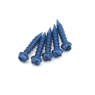 China Pan Hex Washer Long Main Frame Blue Concrete Screws Drilling Into Cement With High Quality Products for sale