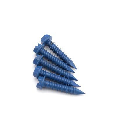 China Pan hex head drilling in concrete ceiling concrete short titen hd screws anchor with high ground teeth for sale