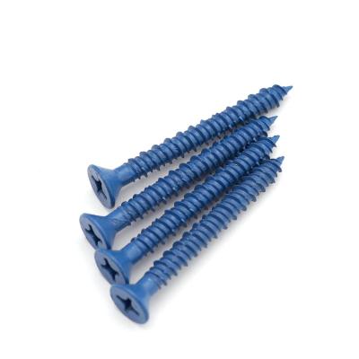 China Long Pan Masonry Concretedrill Bit Hexagonal Head One Best Word And Blue Screw Zinc for sale