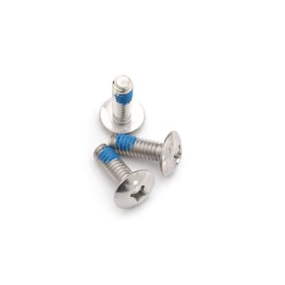 China Customized Phillips Pan Slot Blue Pan Machine Head Anchor Thread Screw With Nylon Zinc for sale