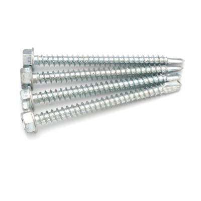 China Self Tapping Pan Hex Wall Anchors Countersunk Wood Screws Galvanized Carbon Steel for sale