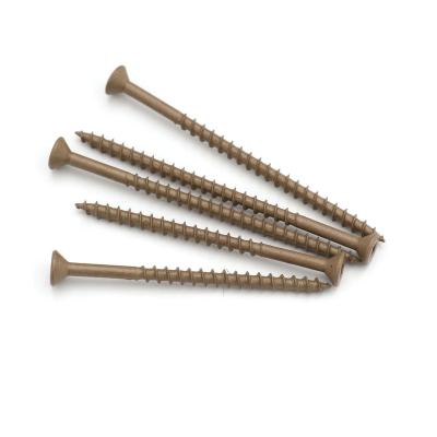 China Flat Head Pan 15MM Rawl Square Hole 18MM Plugs Particleboard Flooring Chipboard Screw for sale