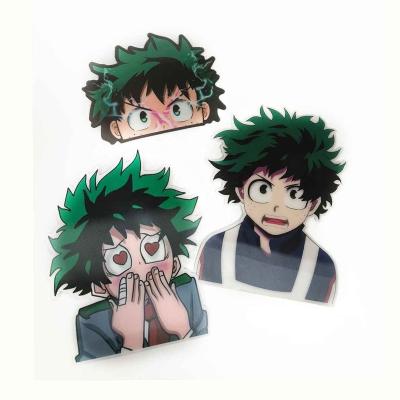 China Decorative Sticker Stock Over 500 Designs 3D Animation Stickers Anime 3D Stickers Waterproof Lenticular Motion Stickers For Car for sale