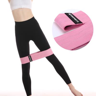 China Wholesale Super Elastic Comfortable Fabric Exercise Resistance Bands With 3 Resistance Levels For Women Hip Workout Band for sale