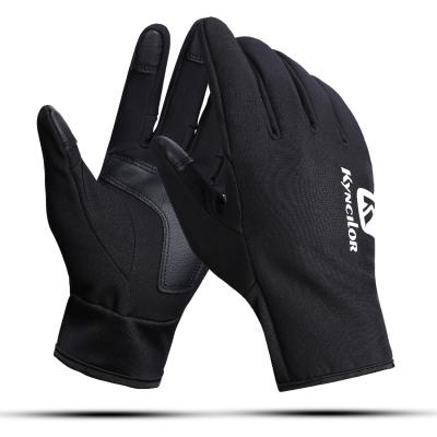 China Full Finger Cycling Gloves Sport Bike Touch Screen Shockproof Cycling Gloves Men Bike Finger Smart Gloves for sale