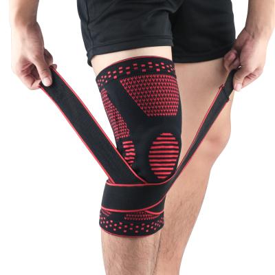 China High Elastic Knee Support Sleeve Protector Elastic Kneepad Compression Brace Springs Gym Sports Knee Brace for sale