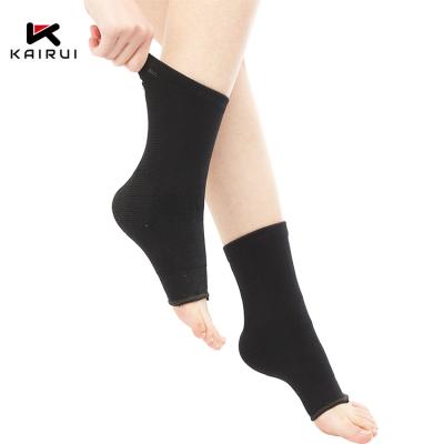 China Sports Safety Ankle Brace Support Comfortable Neoprene Embossed Stabilizer Protector Wrap Sleeve for sale