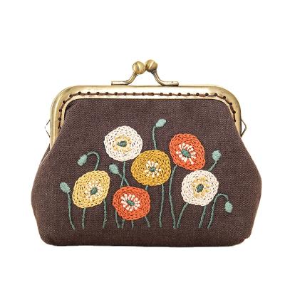 China Handmade DIY Embroidery Coin Purse Kits For Adults Children Beginners EK004 for sale