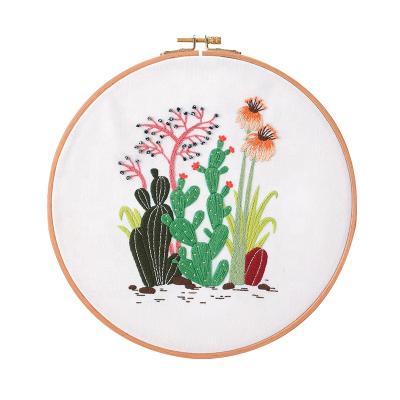 China Embroidery Beginner Kits For Adults Children Cross Stitch With Pattern Including Circles Cloth 15.3*15.3cm for sale