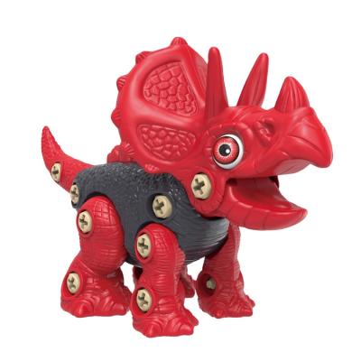 China ARMART Take Apart Dinosaur Toys With Roar Sound And Light Blow Back Learning Toy For Kids 33*32*6cm for sale