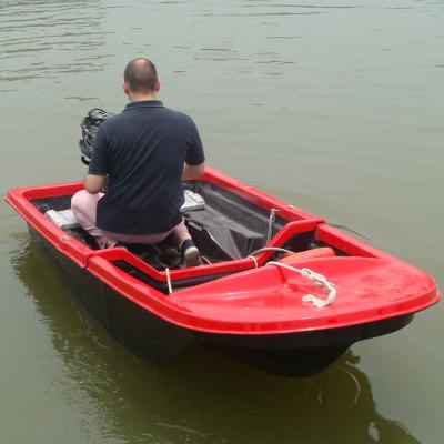 China Hot Sale Fiberglass Fishing Boat Foldable Boat With Outboard Motor for sale